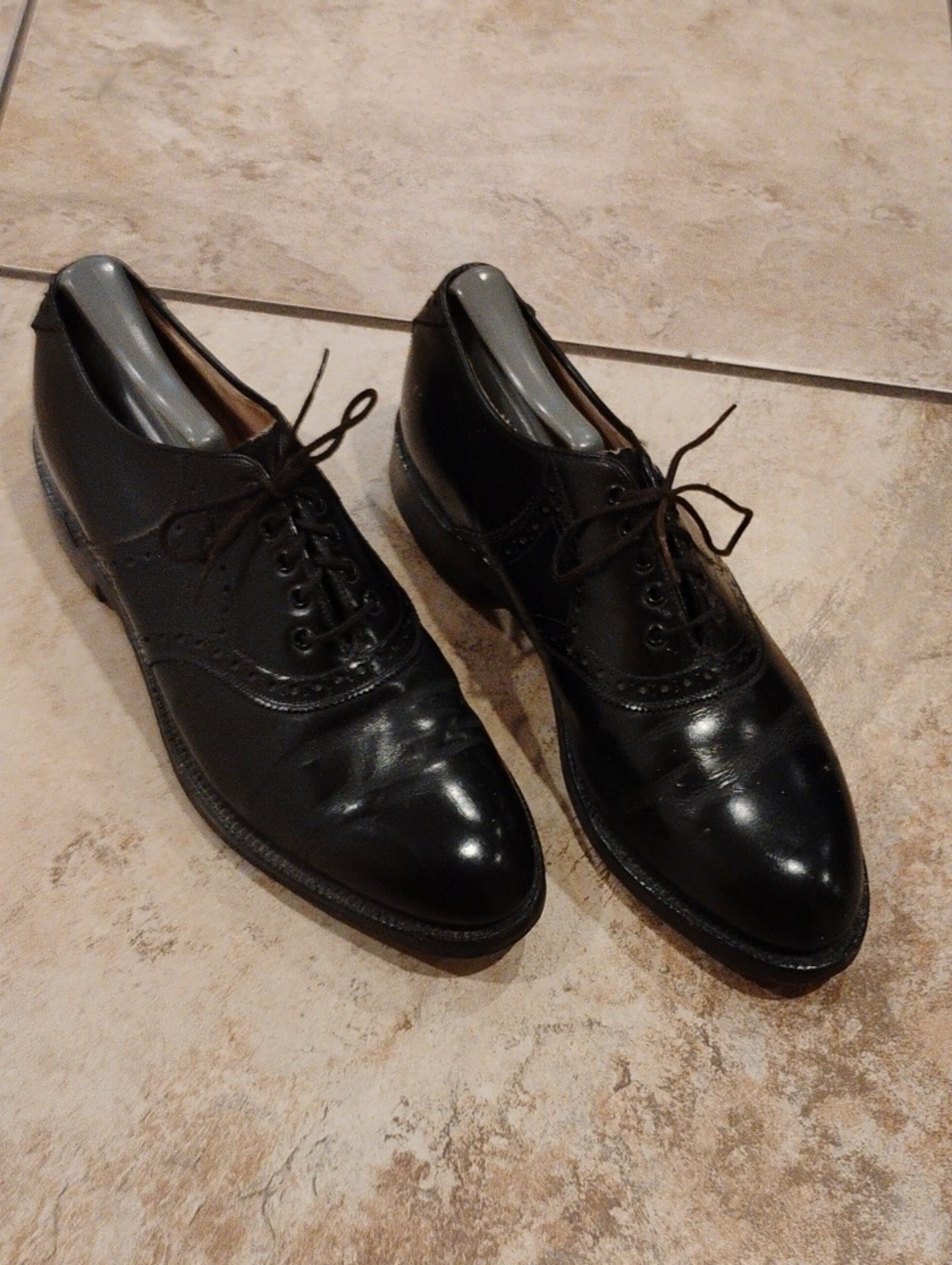 Johnson & Murphy Golf Shoes Men’s Black Leather